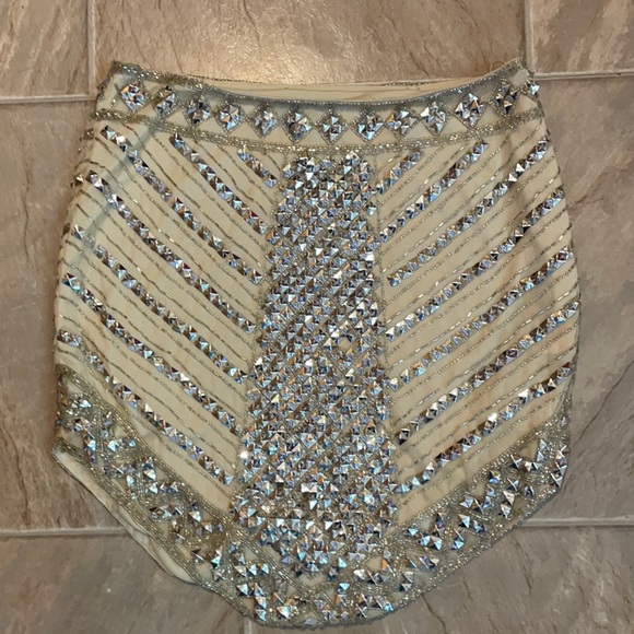 Size 12 Peace and Love beaded skirt. - Picture 1 of 3
